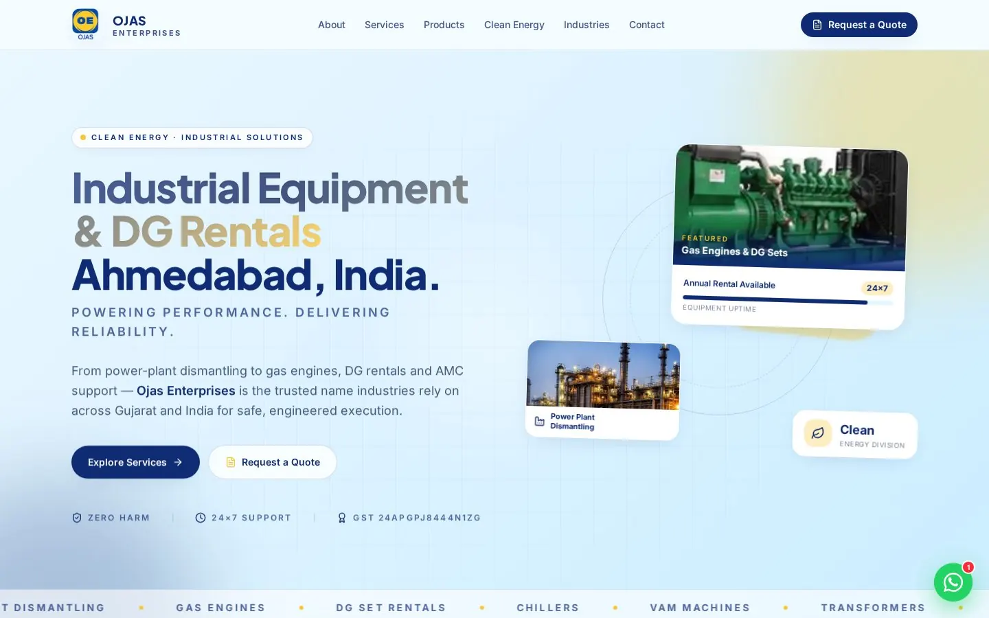 Ojas Enterprises, B2B · Manufacturing